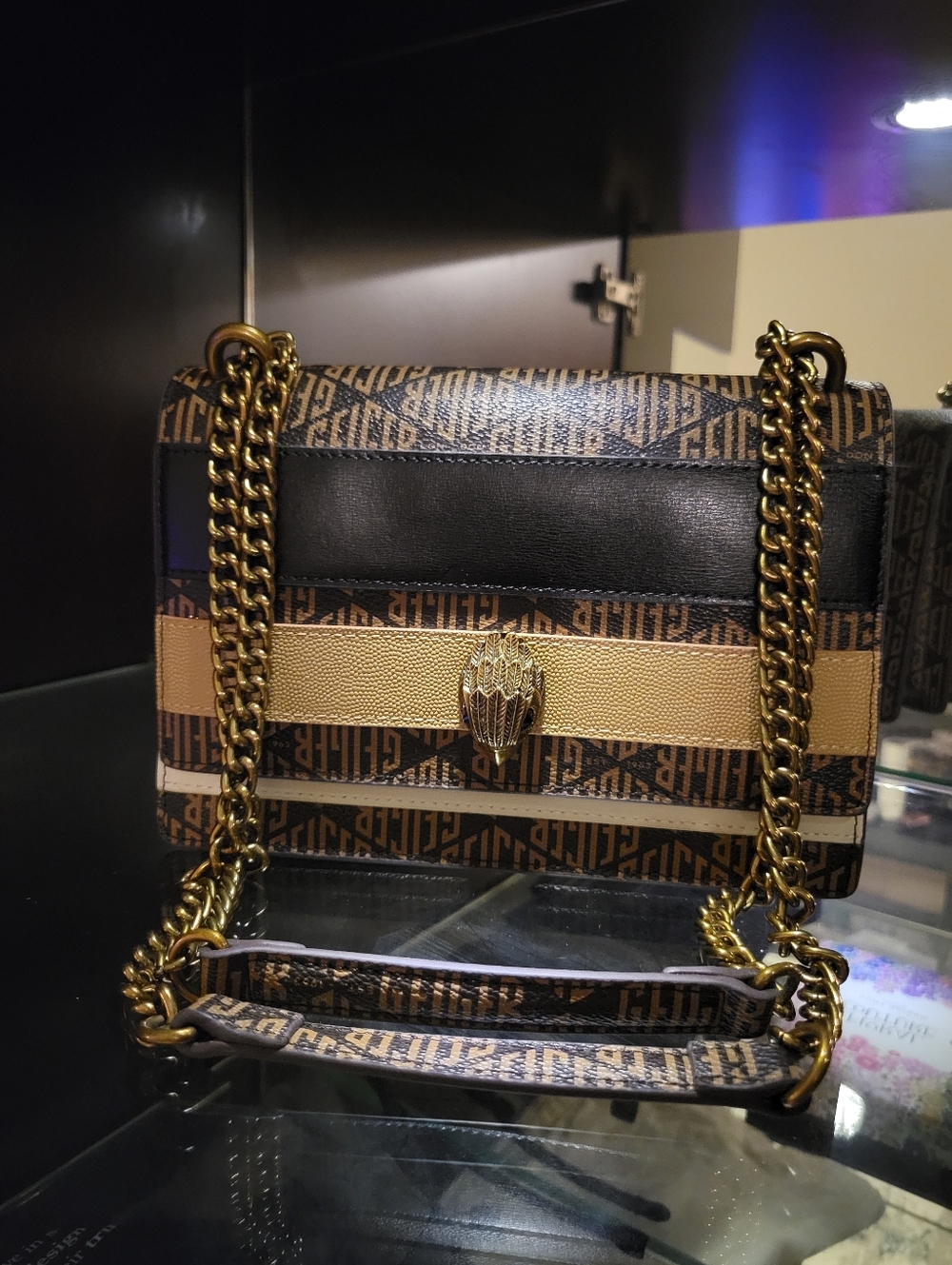 KURT GIGER London Eagle Head Monogram Cross/ Shoulder Bag NWOT - Picture 15 of 15